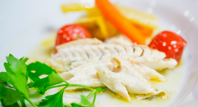 FISH MENU: PASTA AND FRESH FISH “ACQUA PAZZA” STYLE